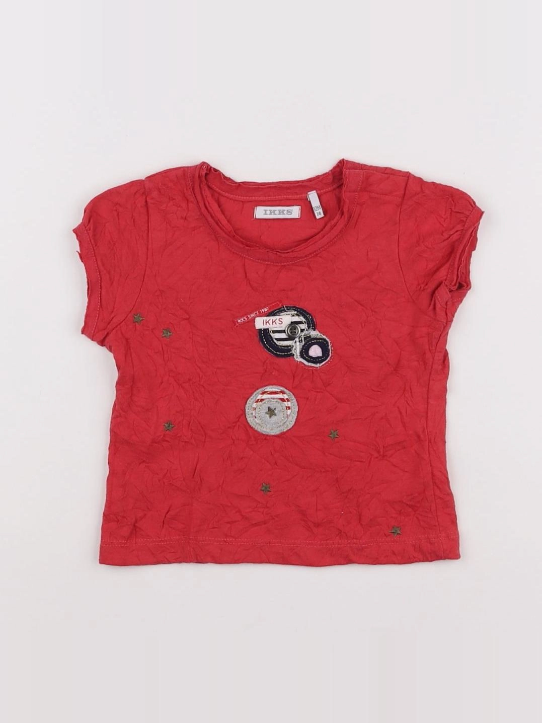 IKKS - tee-shirt rouge - 12 mois