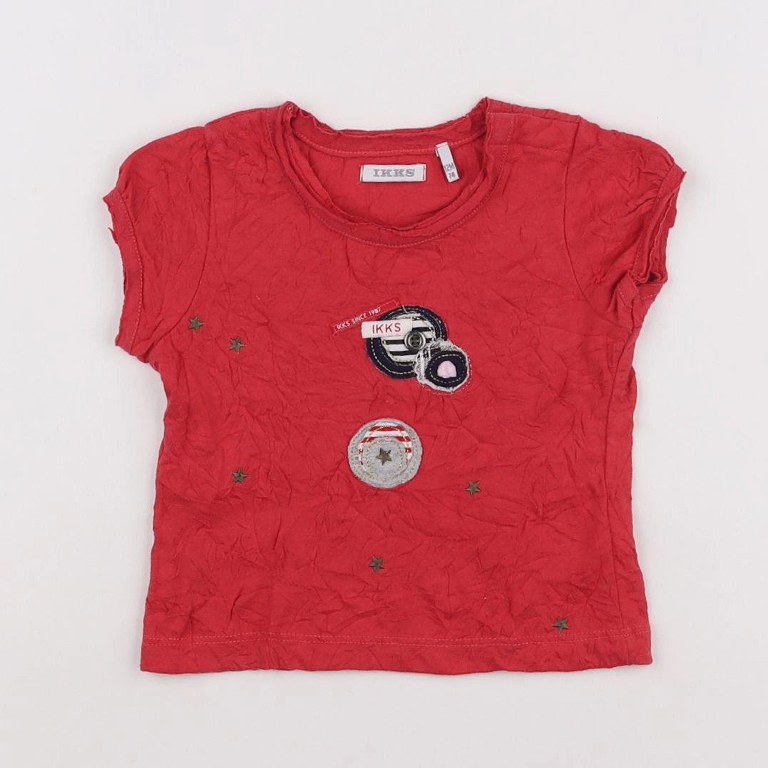 IKKS - tee-shirt rouge - 12 mois