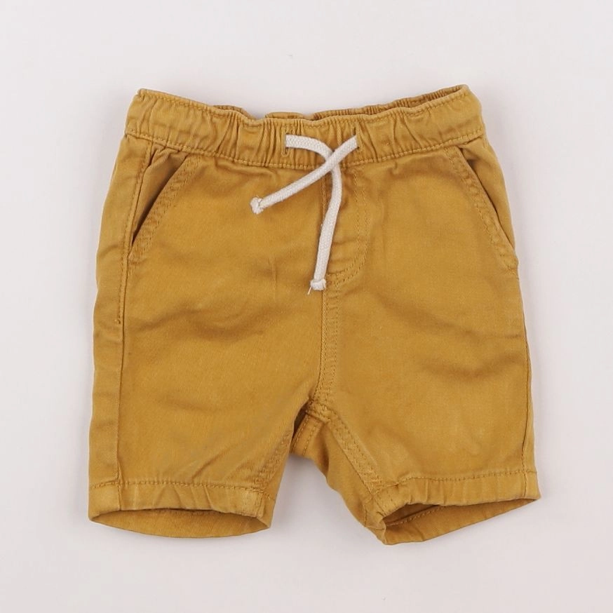 Eden & Victor - short jaune - 6 mois