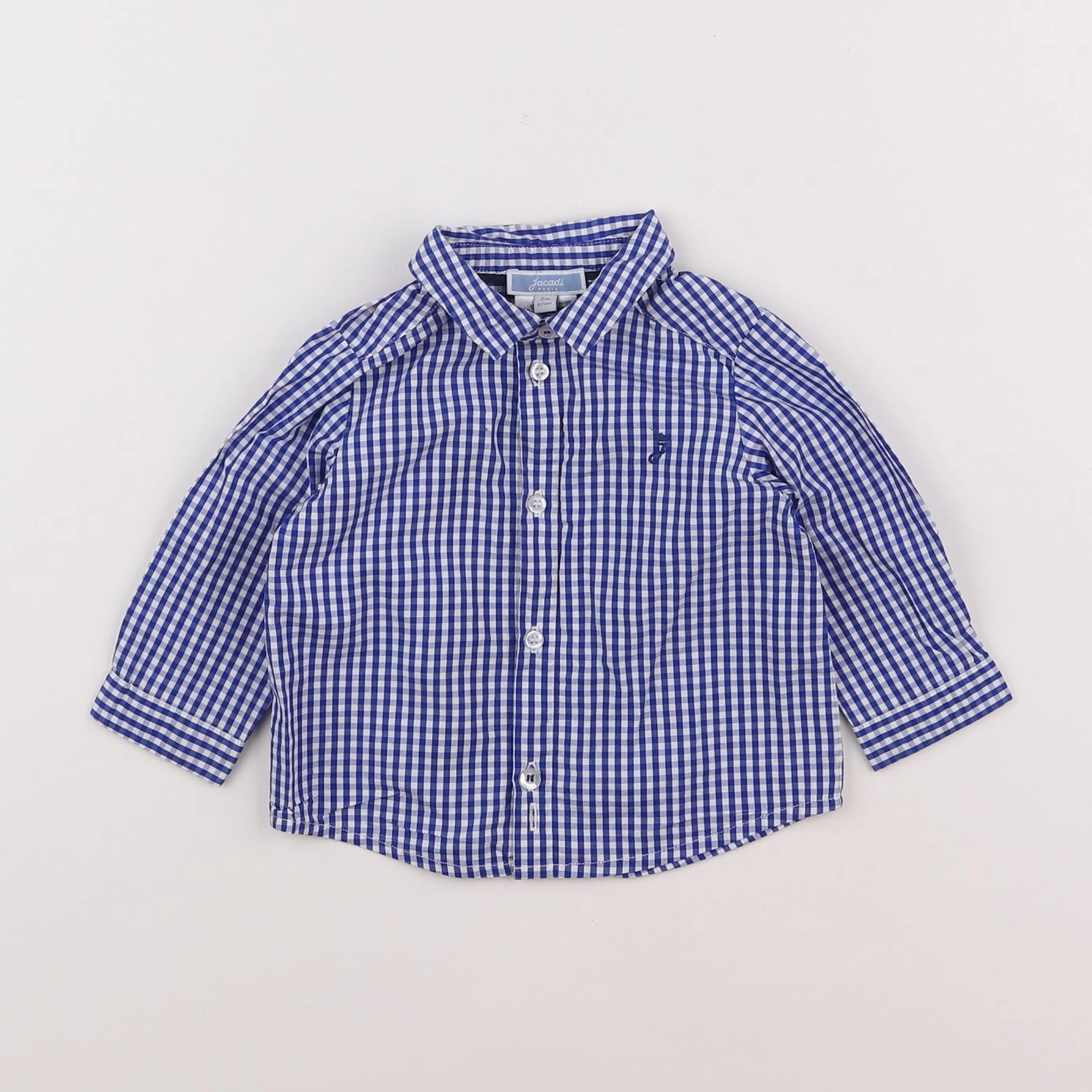 Jacadi - chemise bleu, blanc - 6 mois