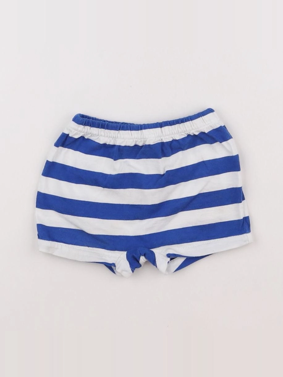 Jacadi - short bleu, blanc - 6 mois