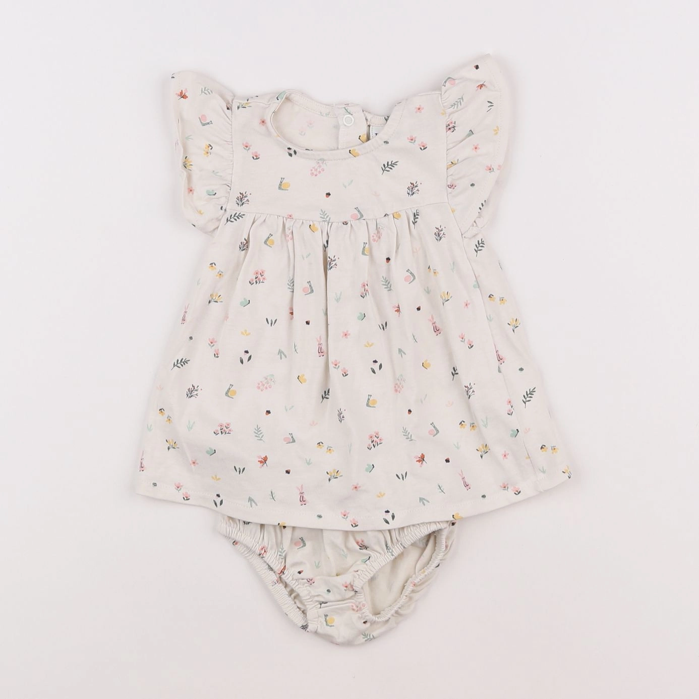 Tape à l'oeil - robe beige - 3 mois