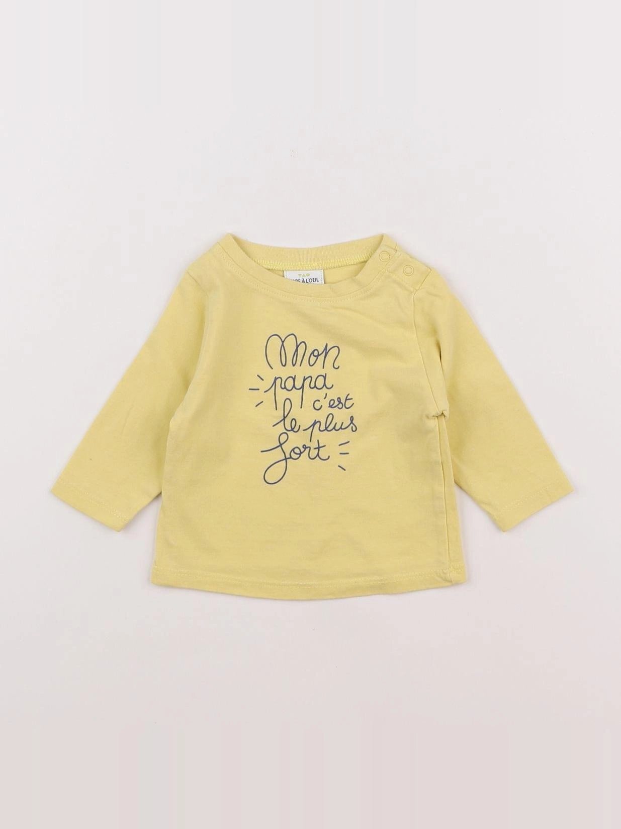 Tape à l'oeil - tee-shirt jaune - 3 mois