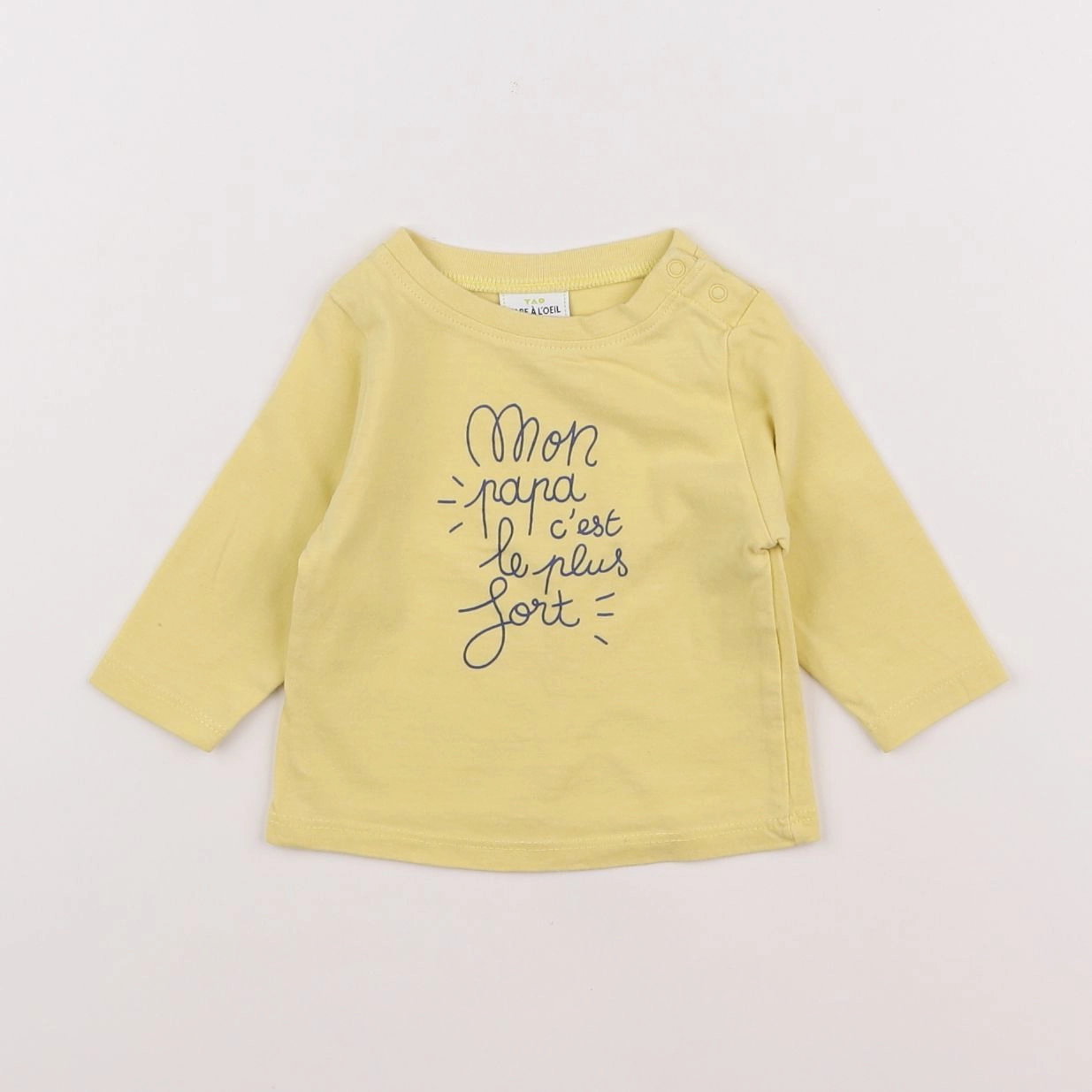 Tape à l'oeil - tee-shirt jaune - 3 mois