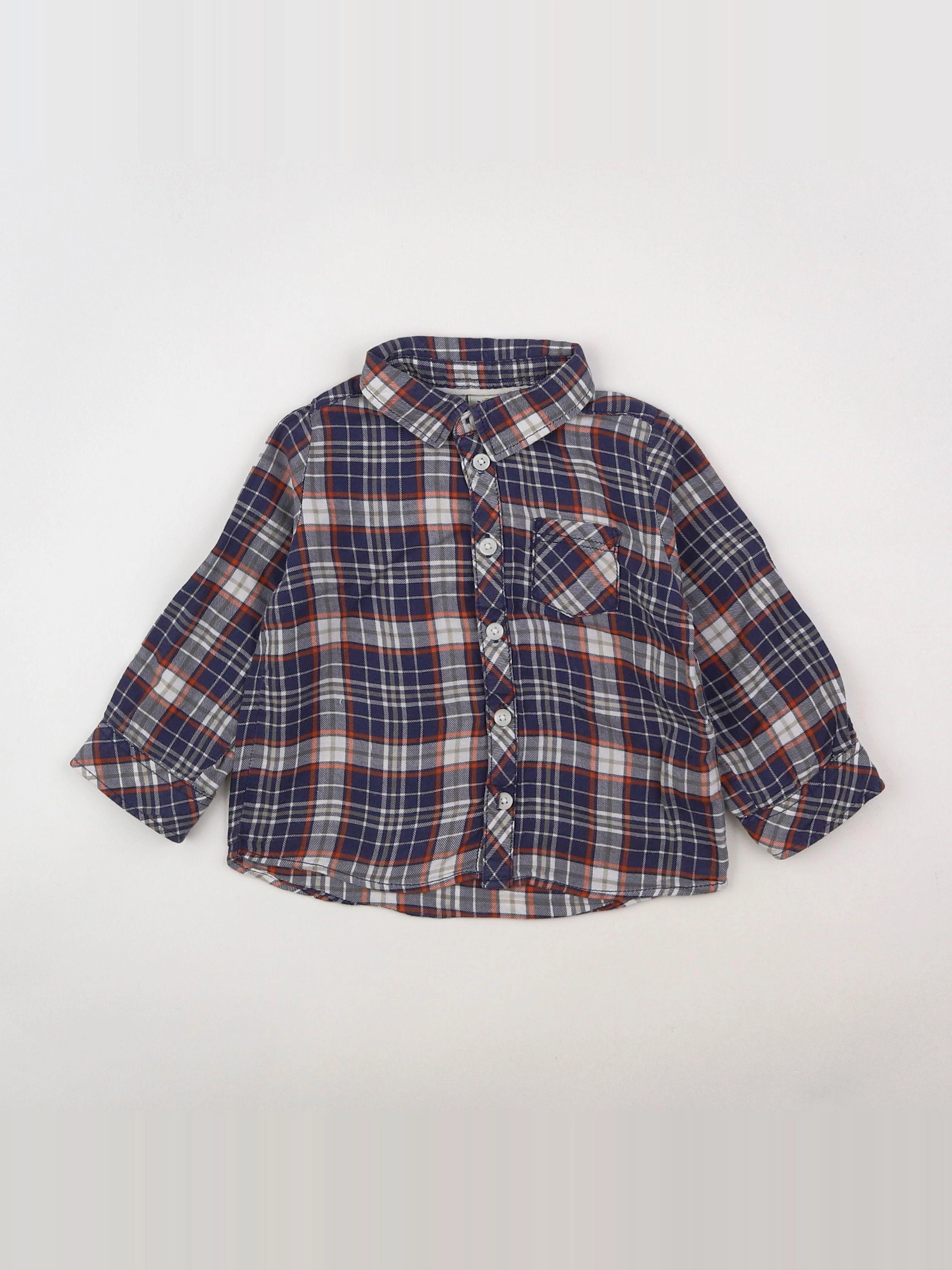 Tape à l'oeil - chemise bleu - 18 mois