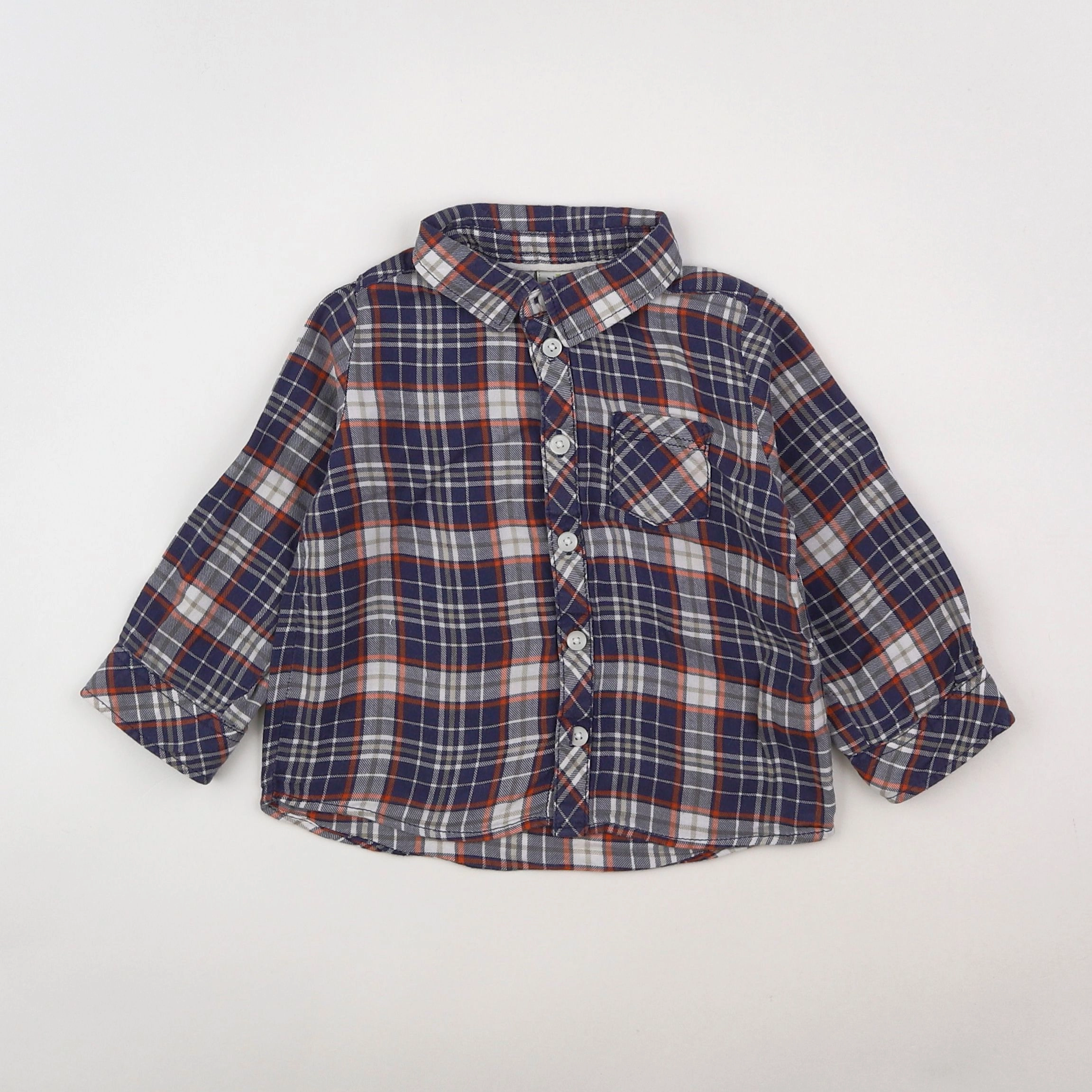 Tape à l'oeil - chemise bleu - 18 mois