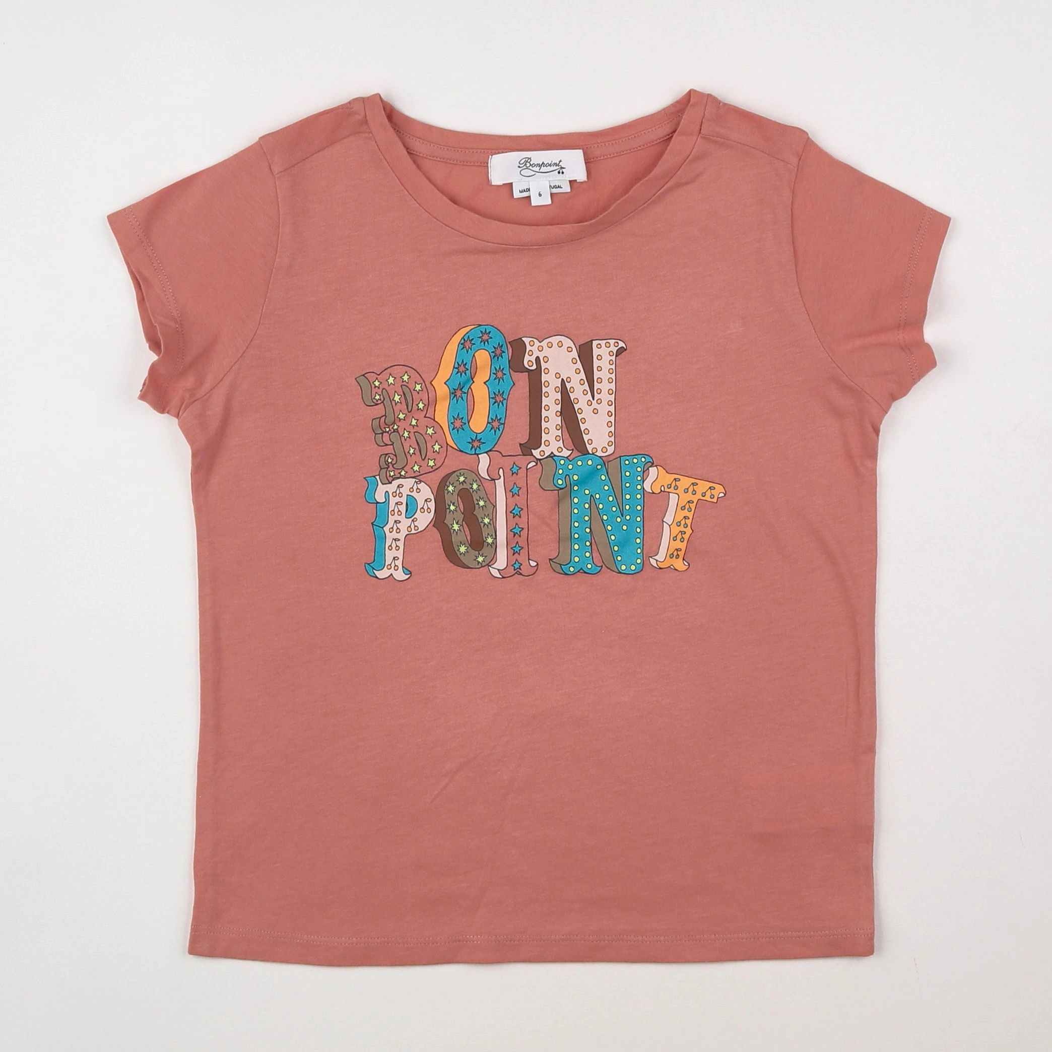 Bonpoint - tee-shirt rose - 6 ans