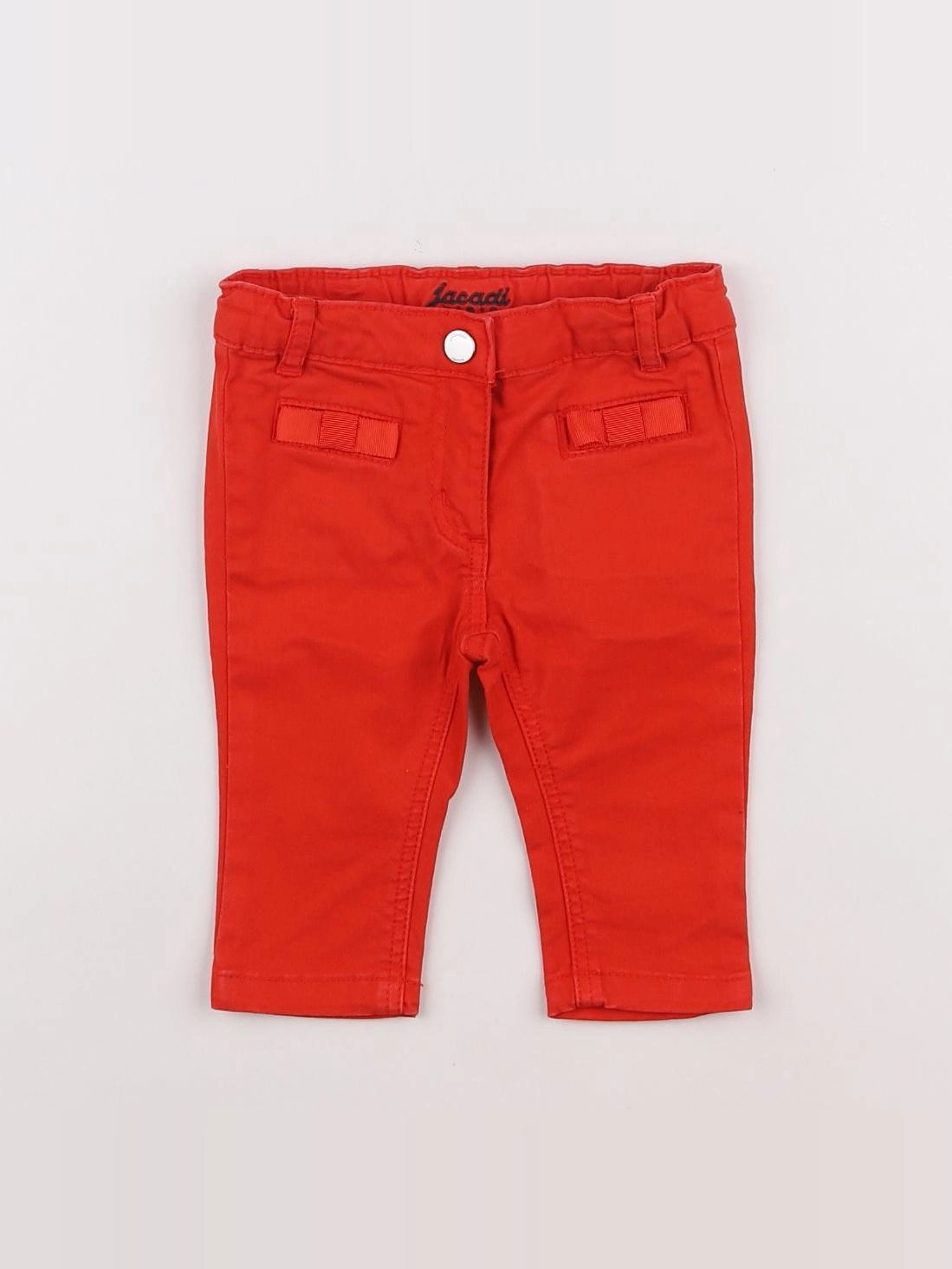 Jacadi - jean rouge - 6 mois