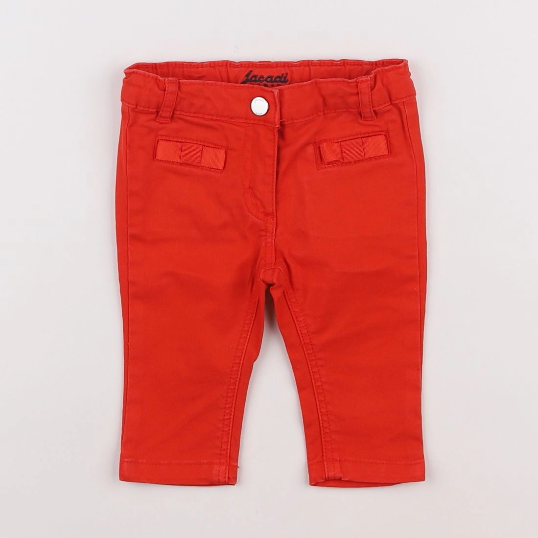 Jacadi - jean rouge - 6 mois