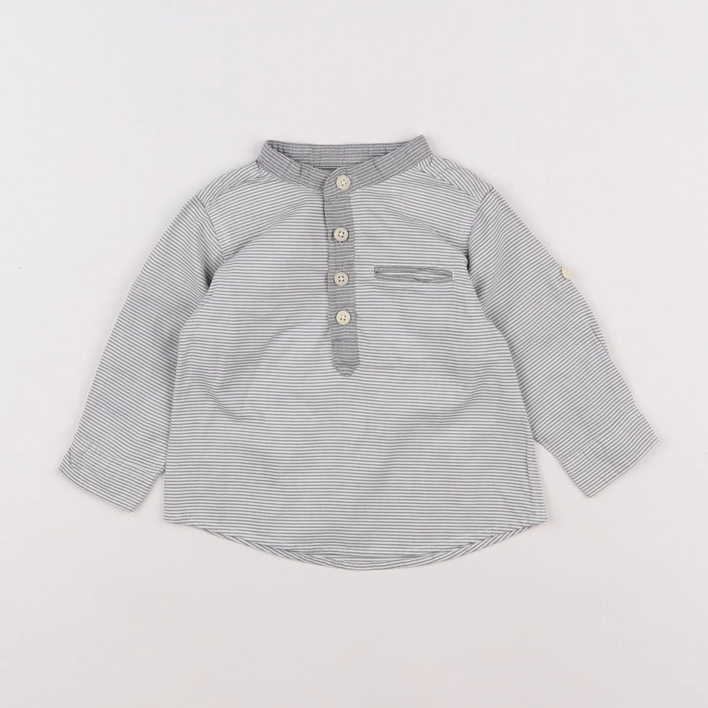 Zara - chemise gris - 3/6 mois