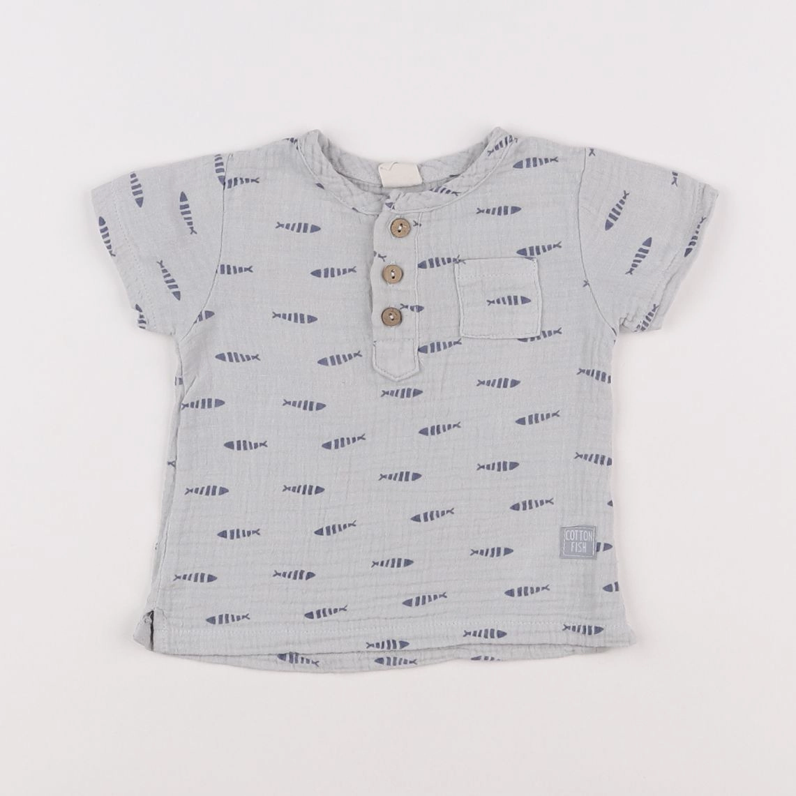 Cotton Fish - tee-shirt gris - 9 mois