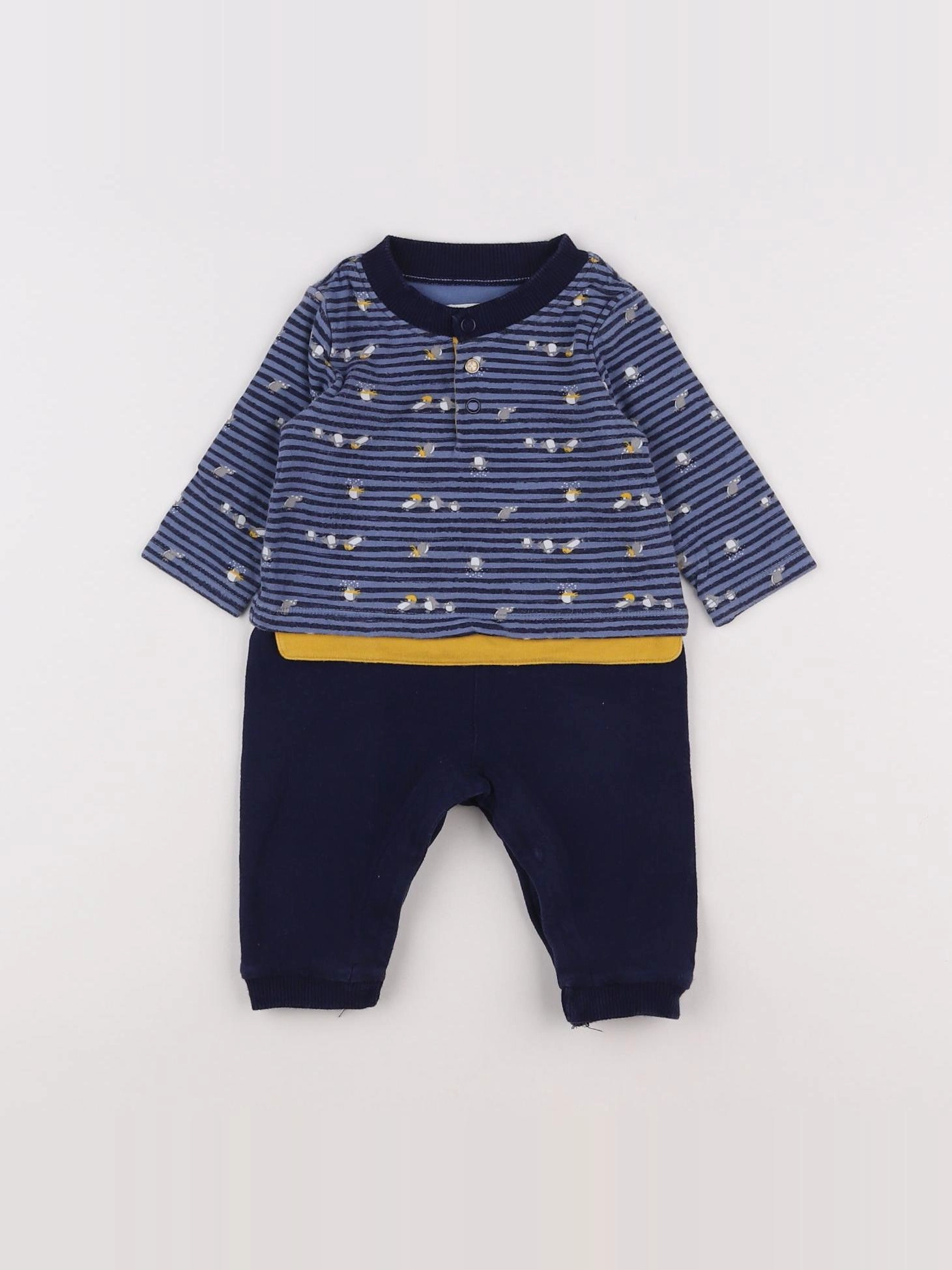 Absorba - combinaison bleu, jaune - 3 mois