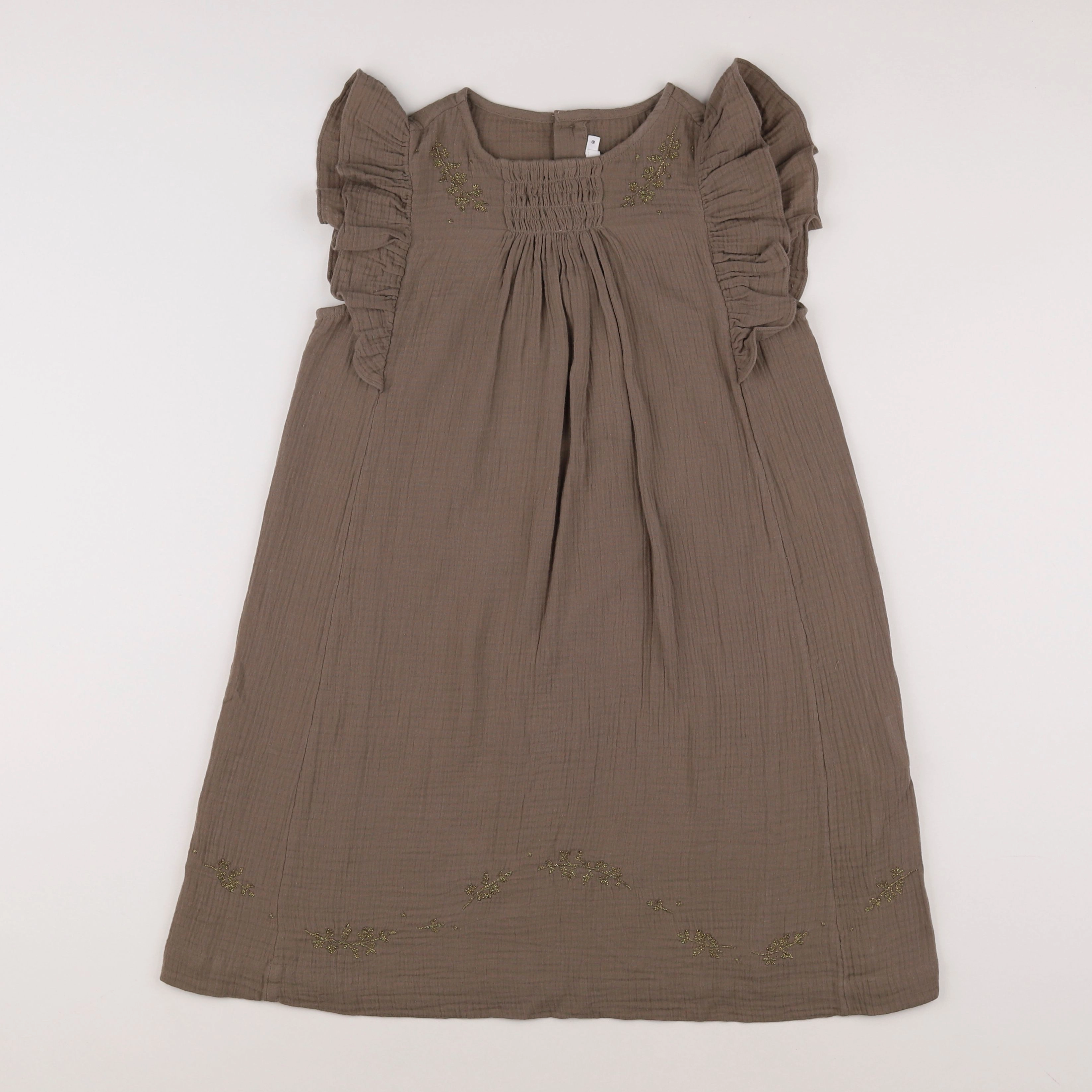 Bonpoint - robe taupe - 10 ans