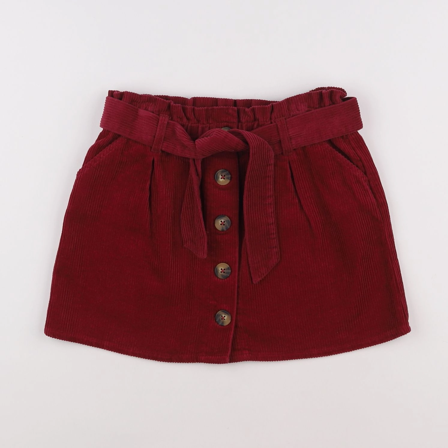 Vertbaudet - jupe rouge - 10 ans