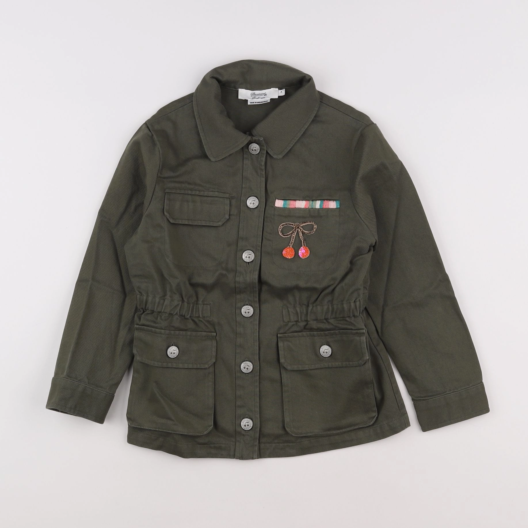 Bonpoint - veste vert - 9 ans