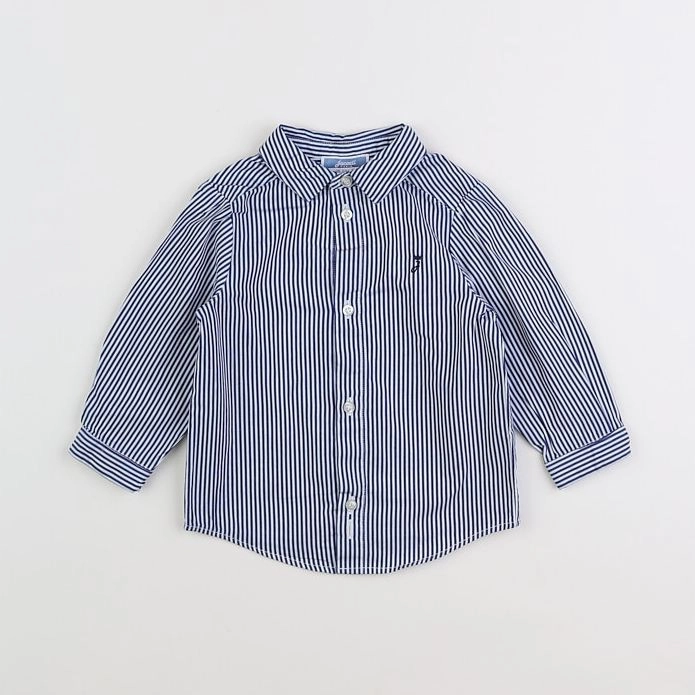 Jacadi - chemise bleu - 12 mois