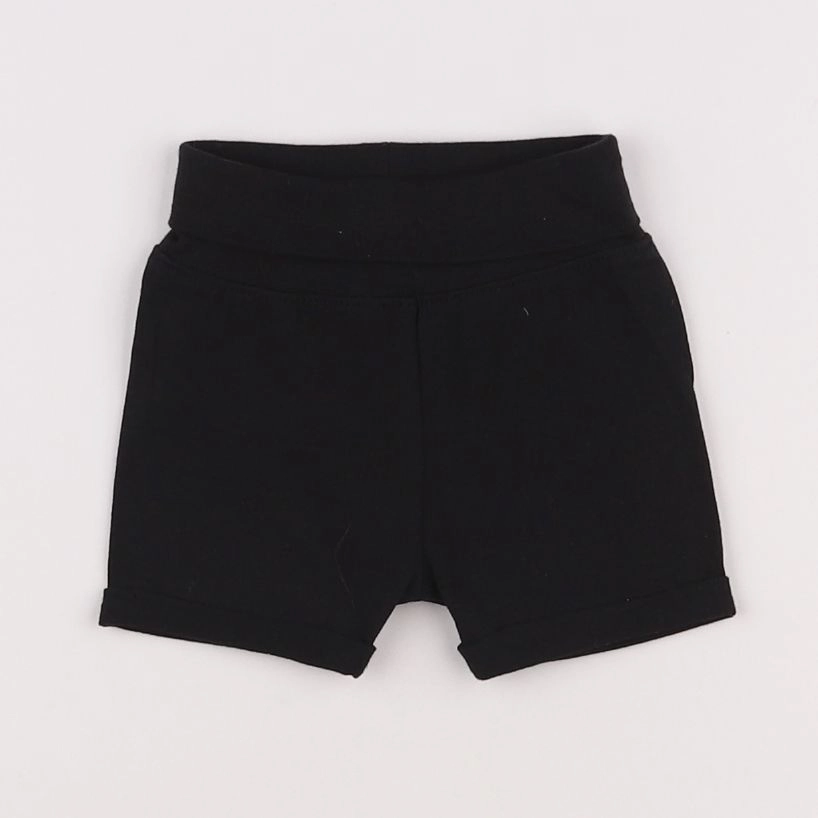 H&M - short noir - 1/3 mois