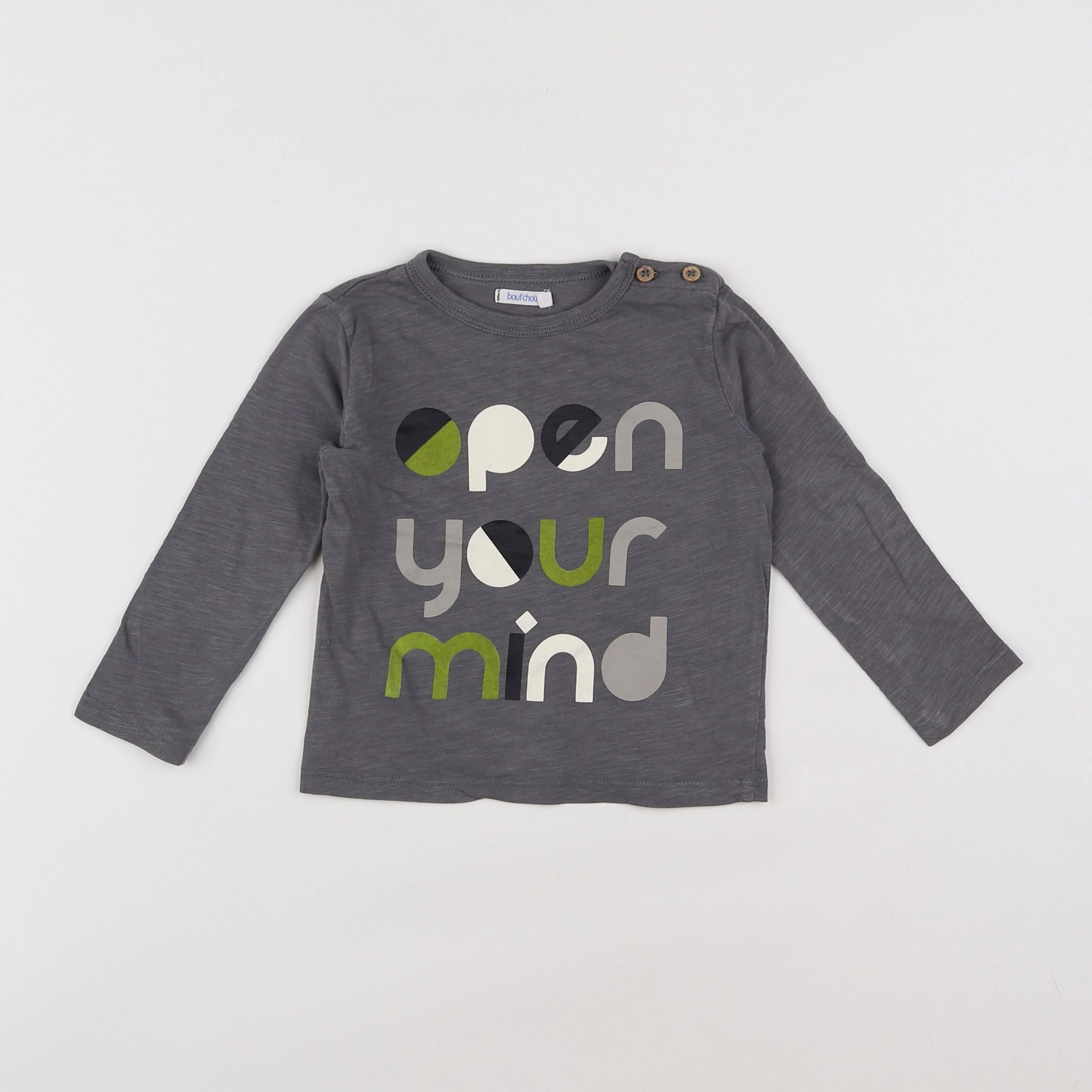 Boutchou - tee-shirt gris - 18 mois