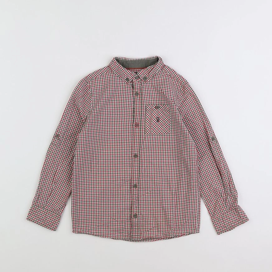 Okaidi - chemise rouge, vert - 6 ans