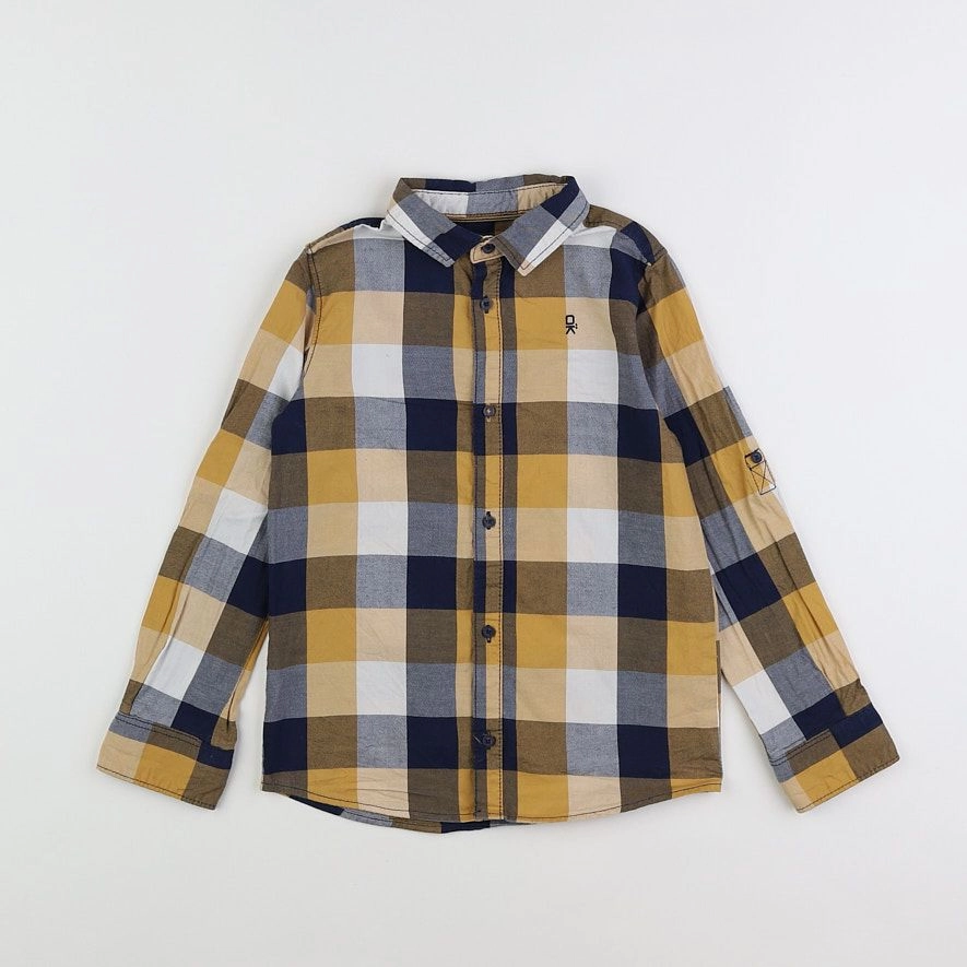 Okaidi - chemise jaune, bleu - 6 ans