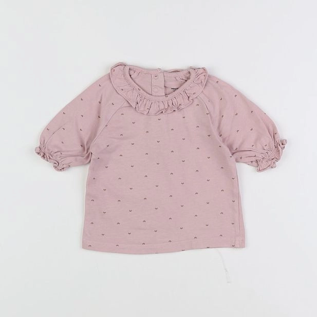 Vertbaudet - tee-shirt violet - 12 mois
