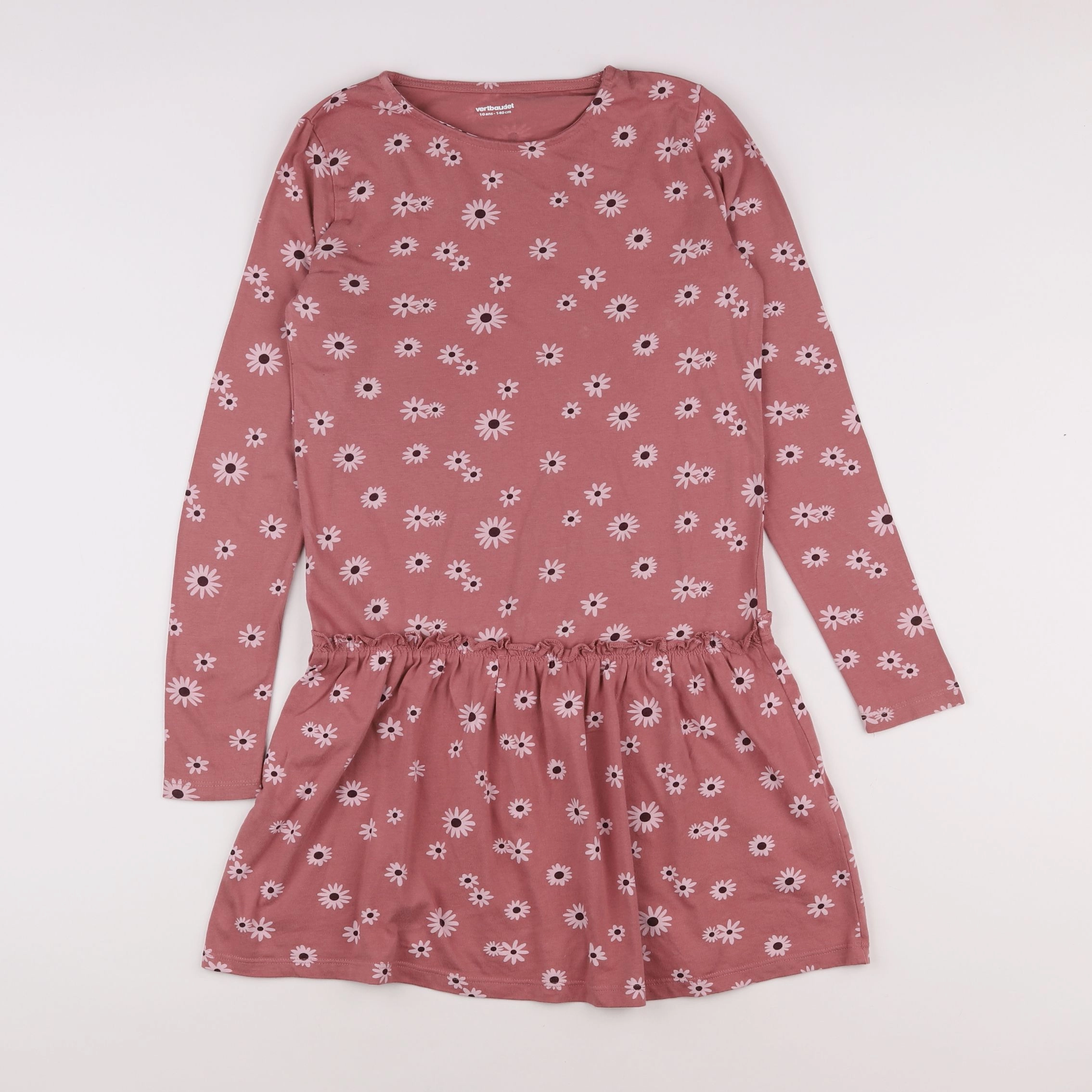 Vertbaudet - robe rose - 10 ans
