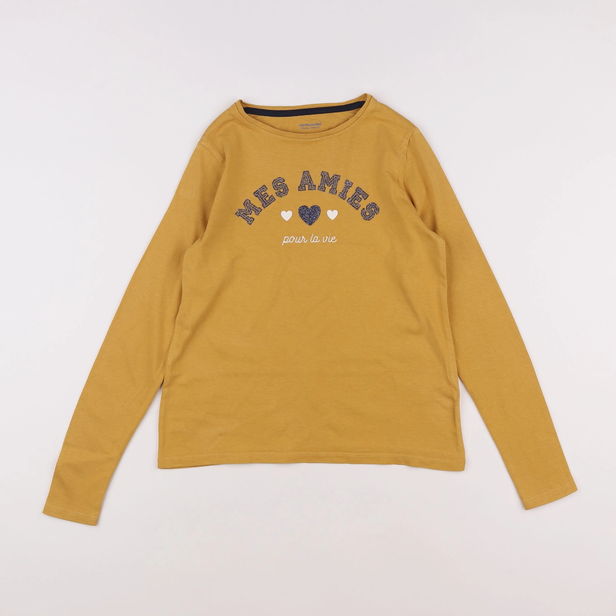 Vertbaudet - tee-shirt jaune - 10 ans