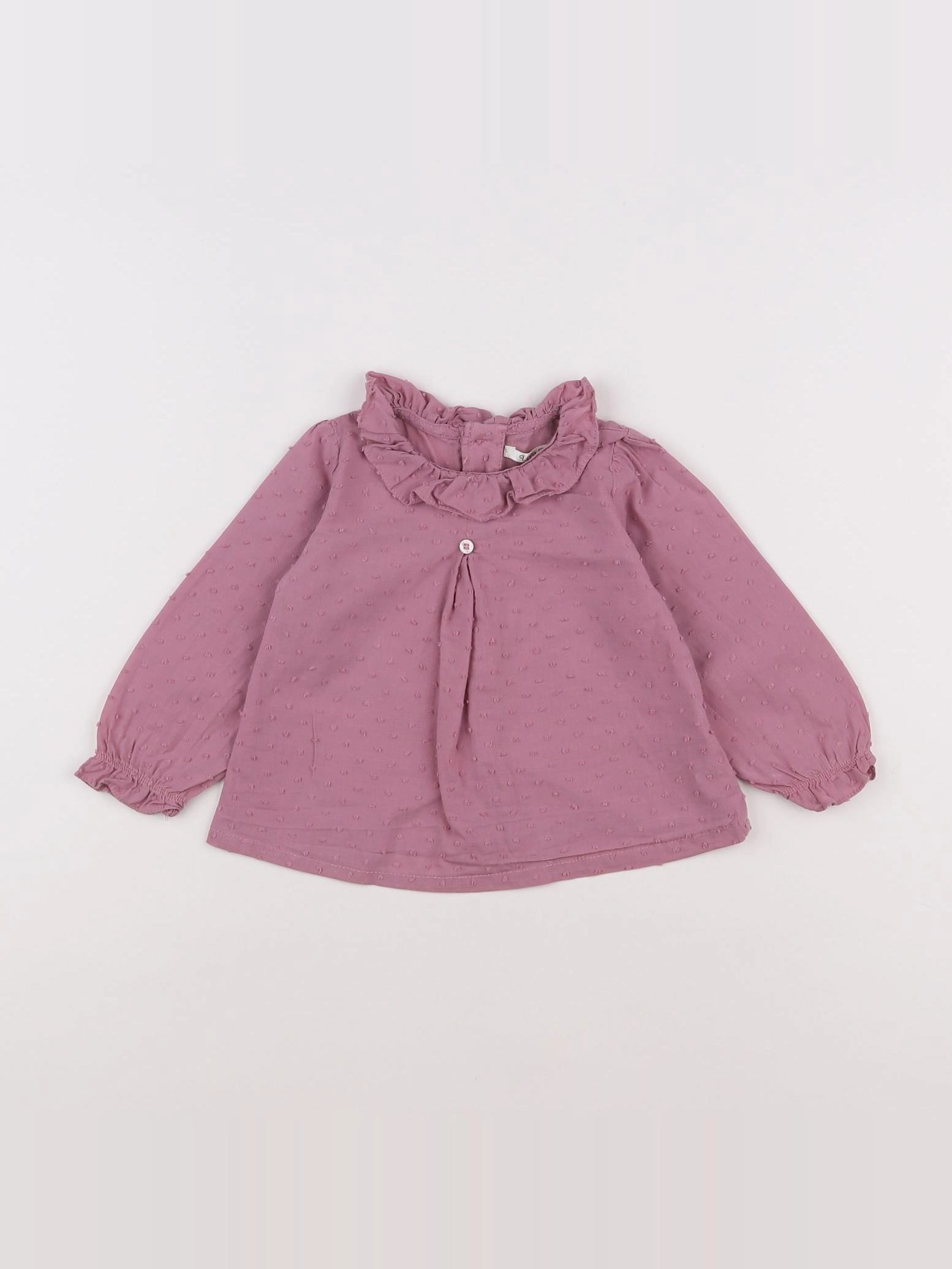 Lola Palacios - blouse rose - 12 mois