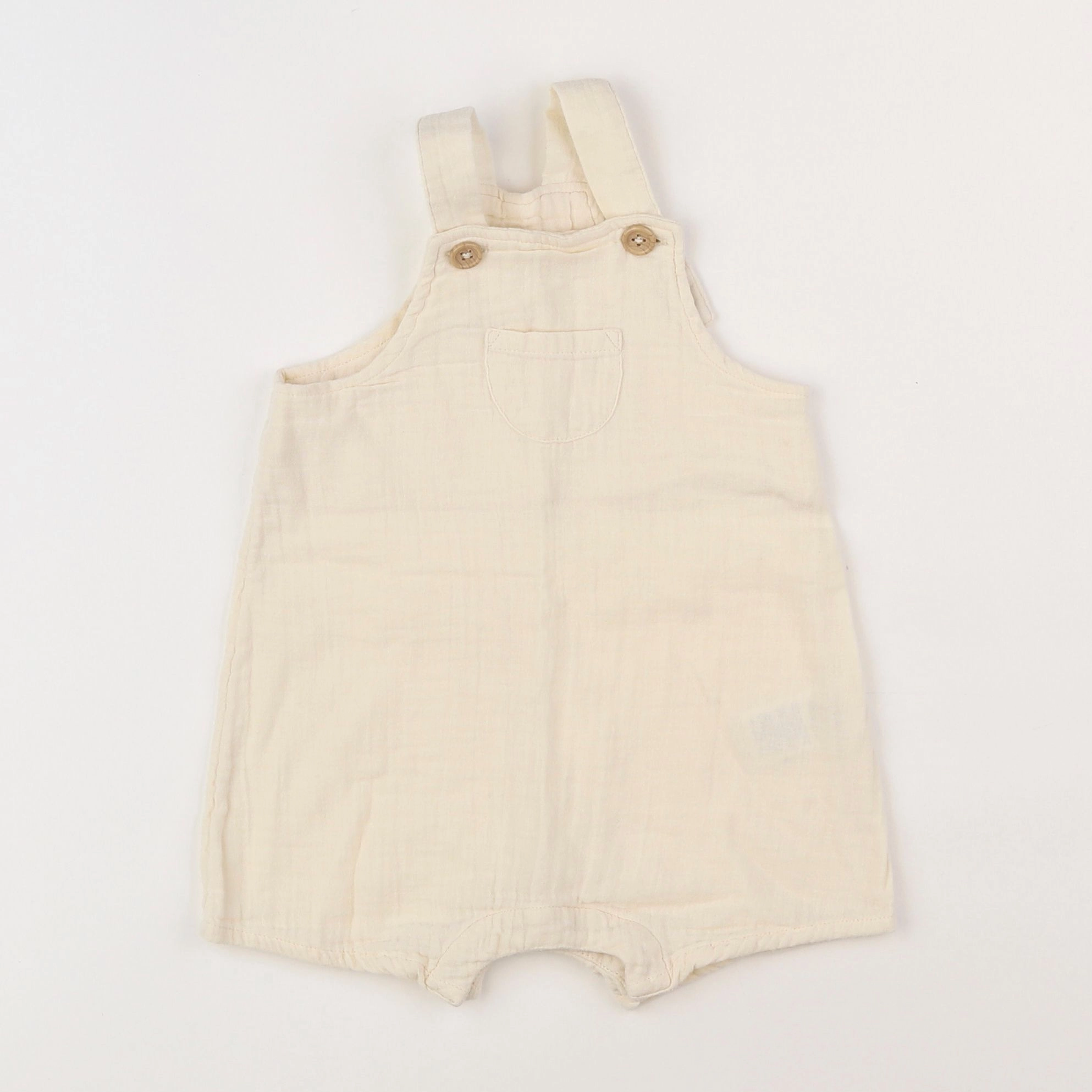 Petit Bateau - salopette beige - 6 mois