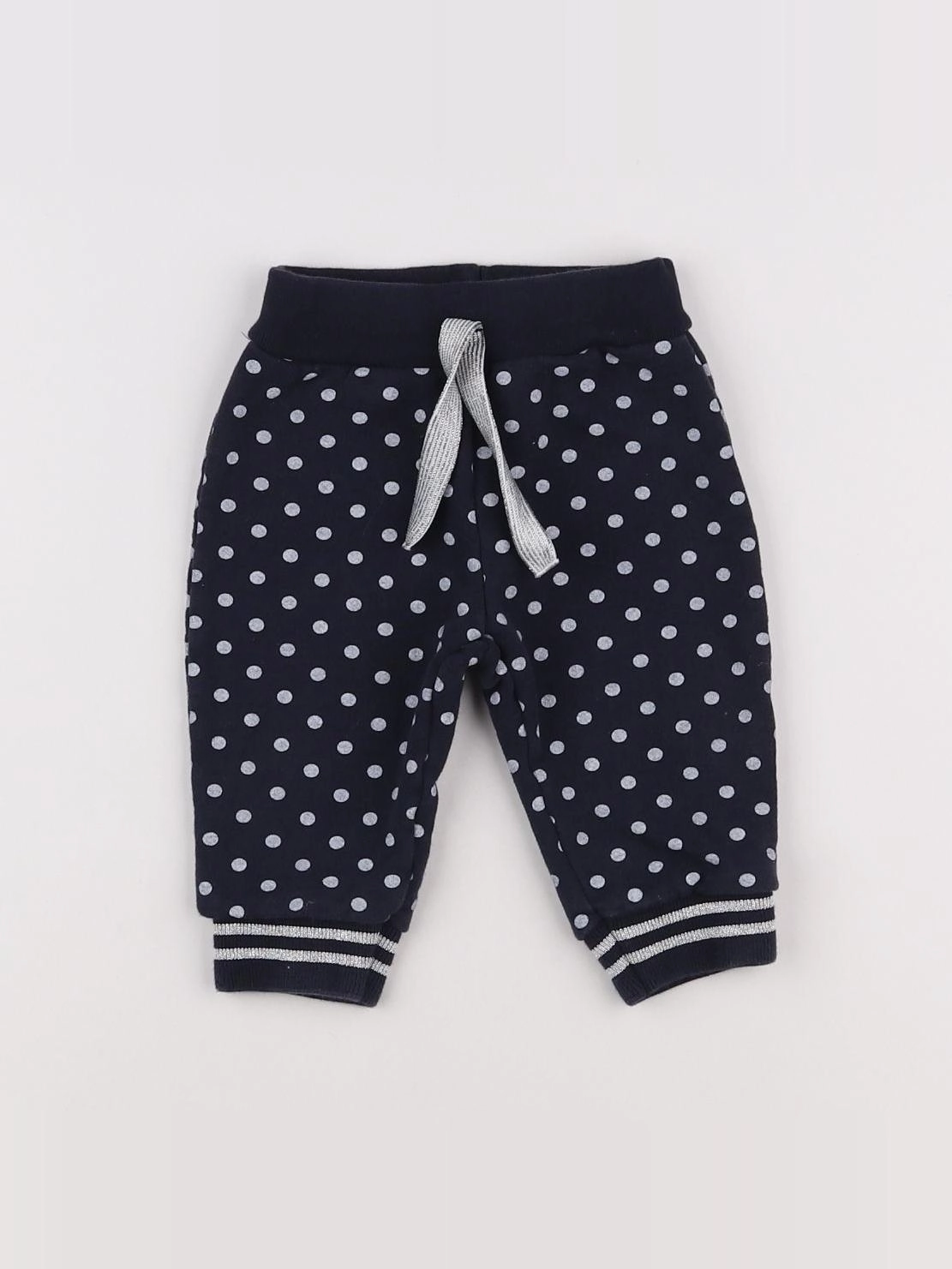 Petit Bateau - jogging bleu, argent - 6 mois