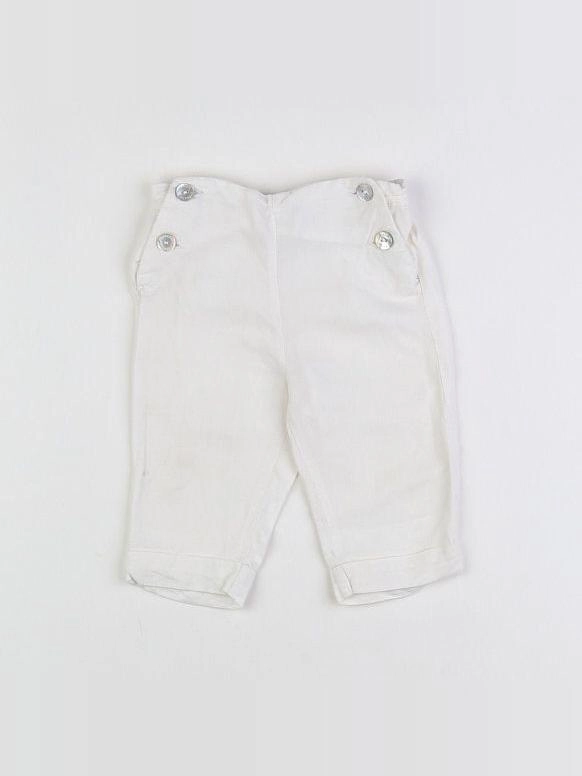 Cyrillus - pantalon blanc - 12 mois
