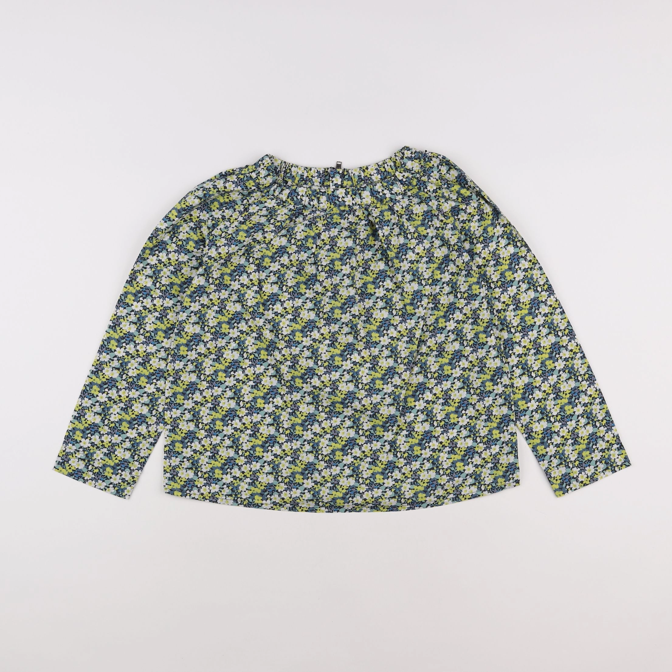 Bonpoint - blouse vert, jaune - 8 ans