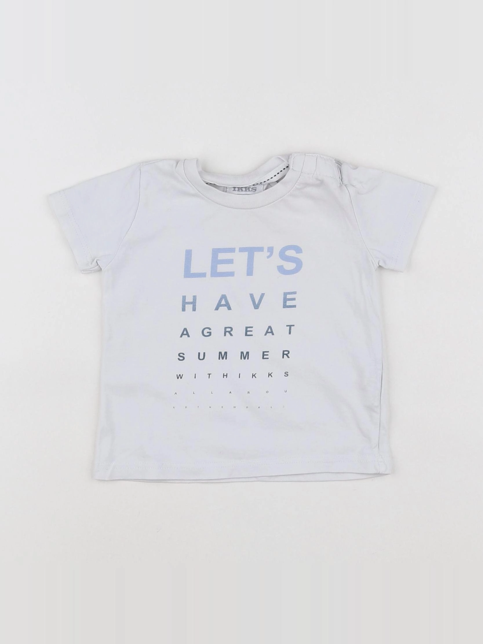 IKKS - tee-shirt blanc - 6 mois