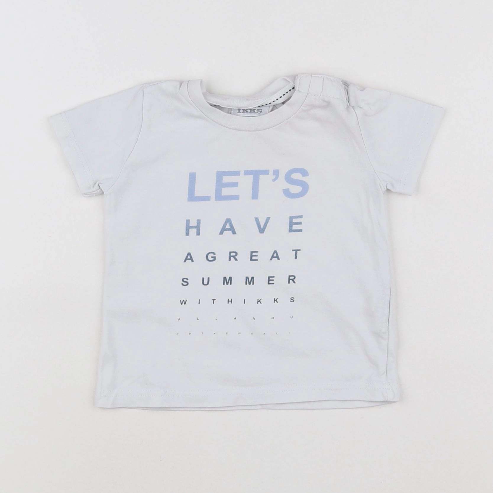 IKKS - tee-shirt blanc - 6 mois