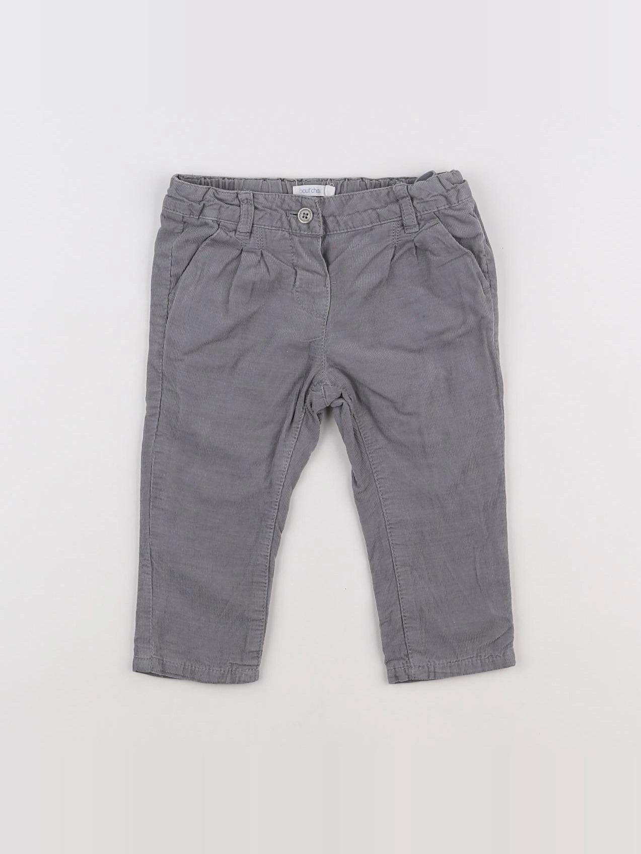 Boutchou - pantalon gris - 9 mois