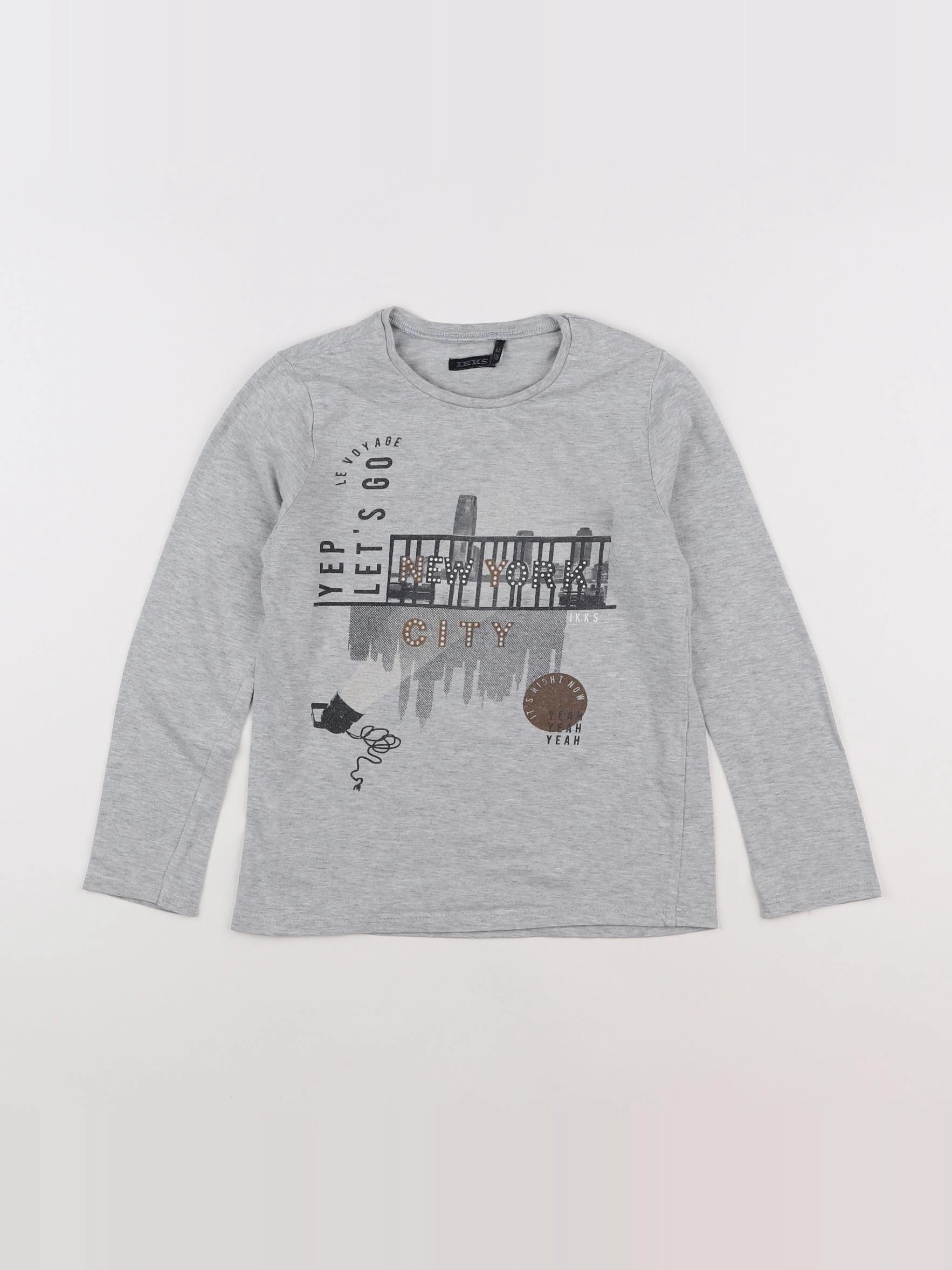 IKKS - tee-shirt gris - 6 ans
