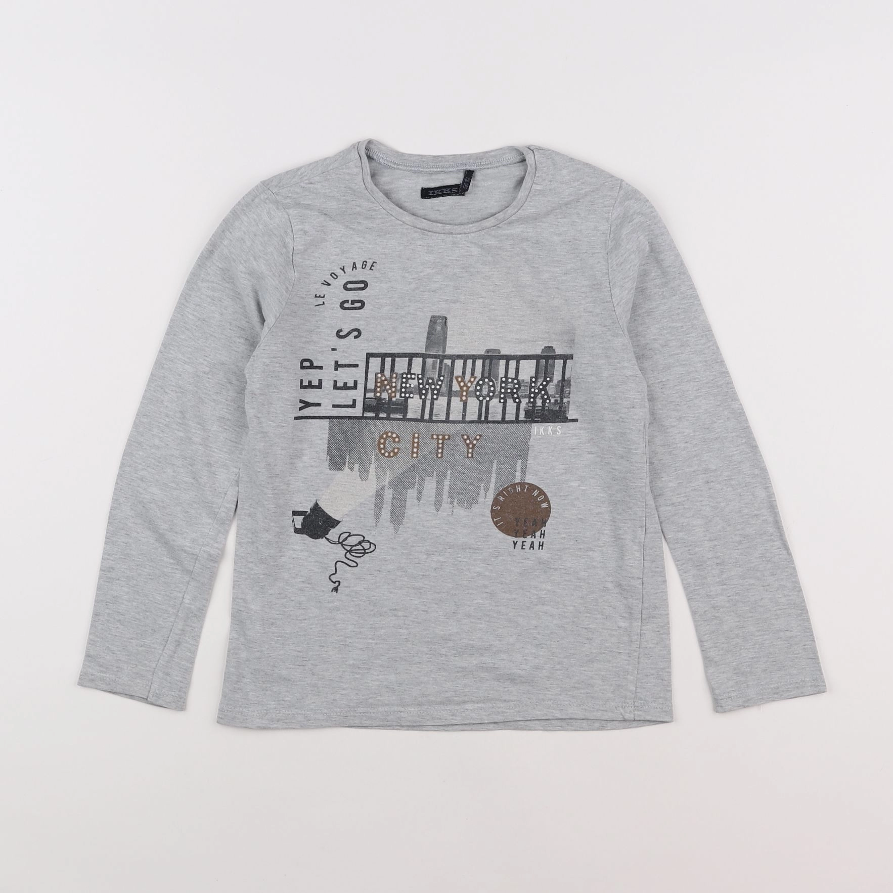 IKKS - tee-shirt gris - 6 ans