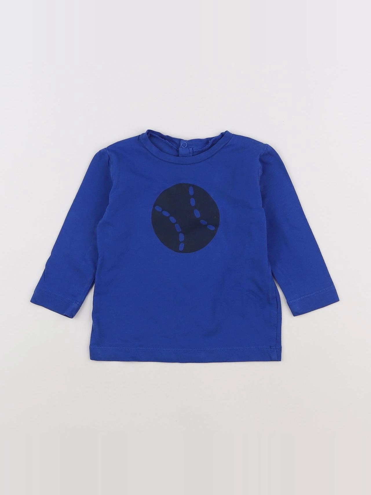 Boutchou - tee-shirt bleu - 6 mois