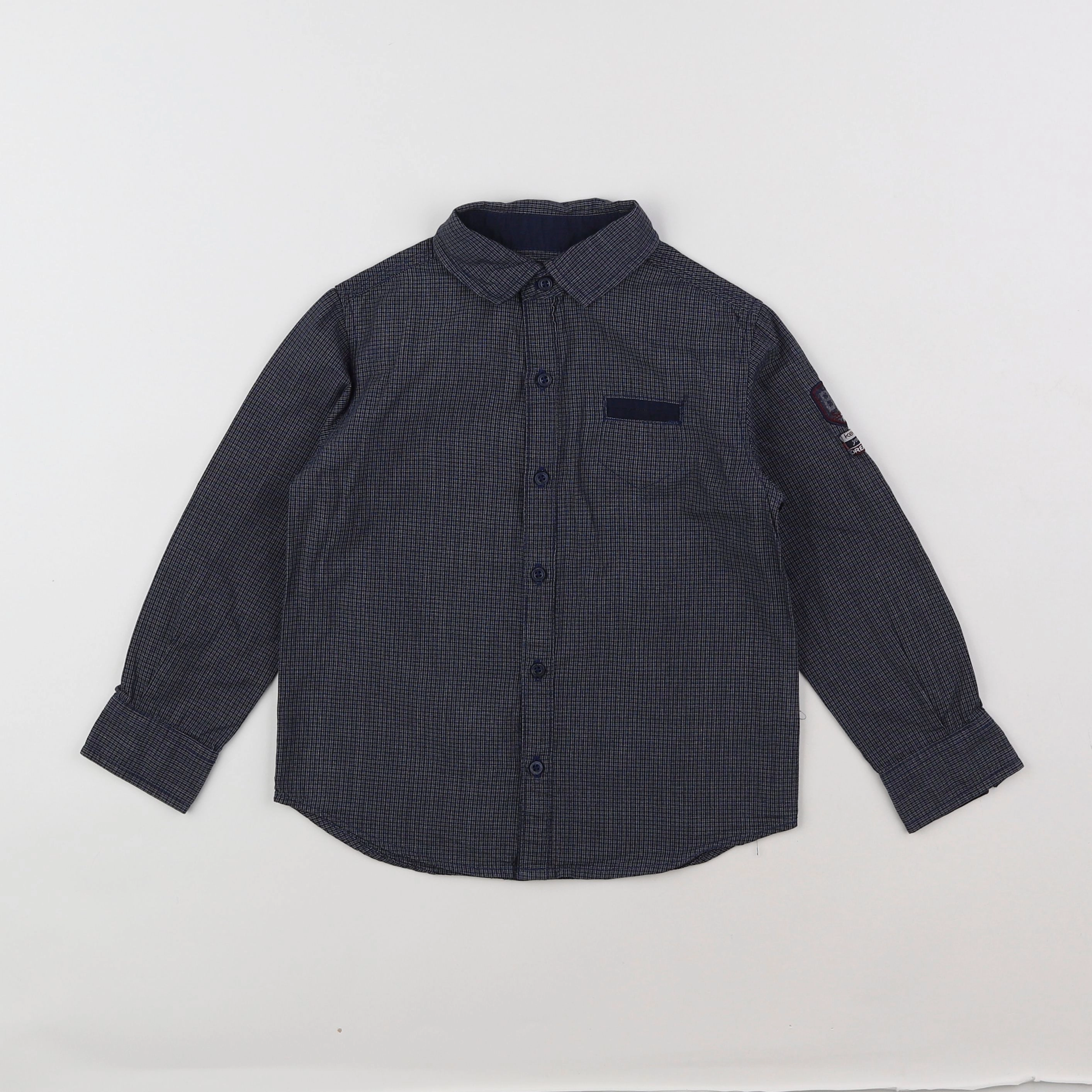 Okaidi - chemise noir, blanc - 4 ans