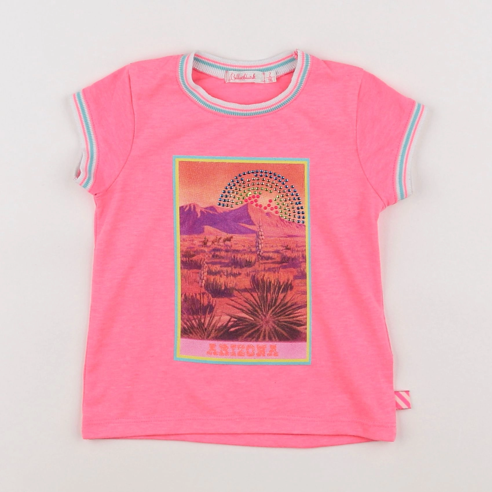 Billie Blush - tee-shirt rose - 2 ans