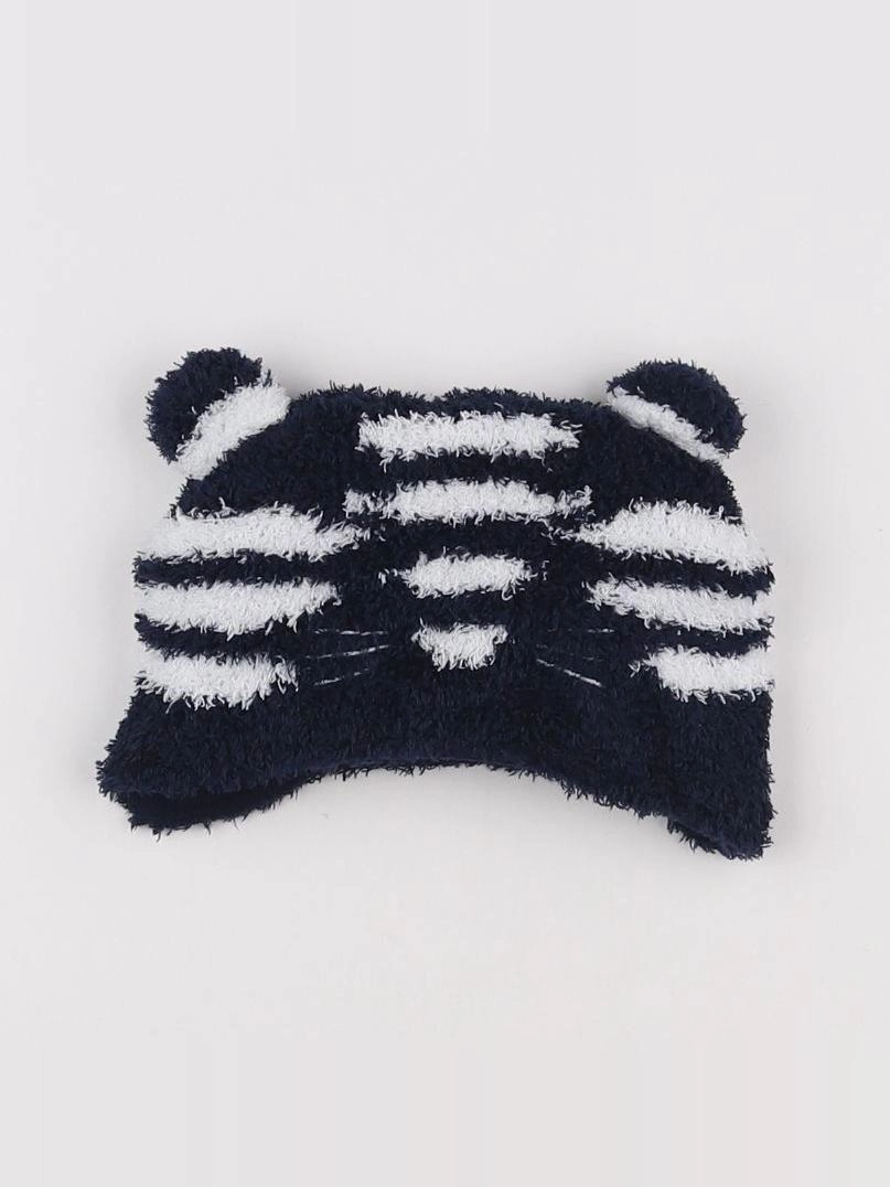 Catimini - bonnet bleu, blanc - 3 mois