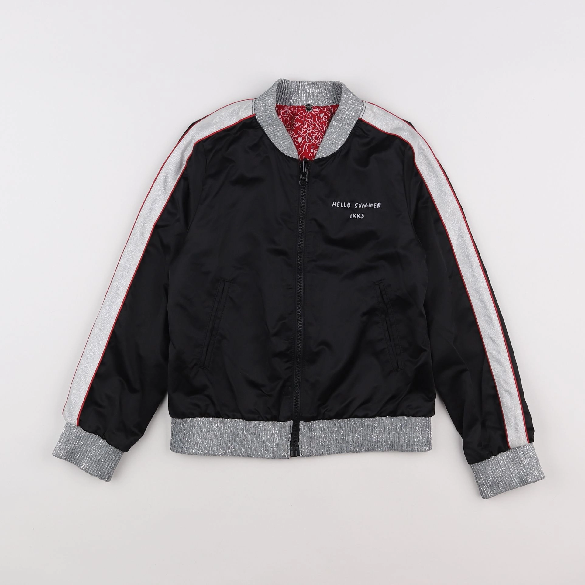 IKKS - veste noir, argent - 8 ans
