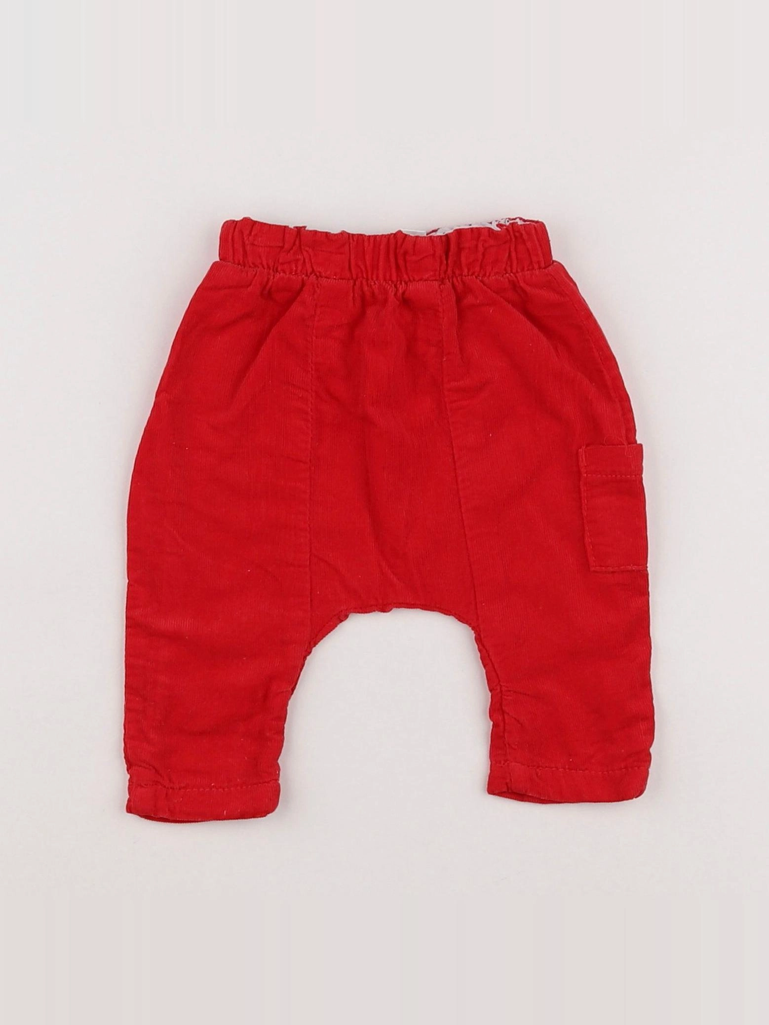 Vertbaudet - pantalon rouge - 1 mois