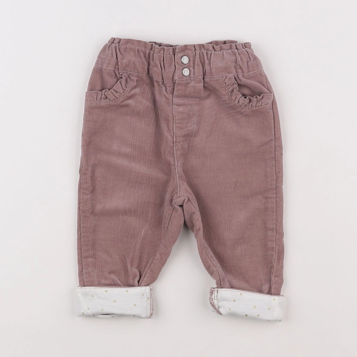 Vertbaudet - pantalon rose - 6 mois