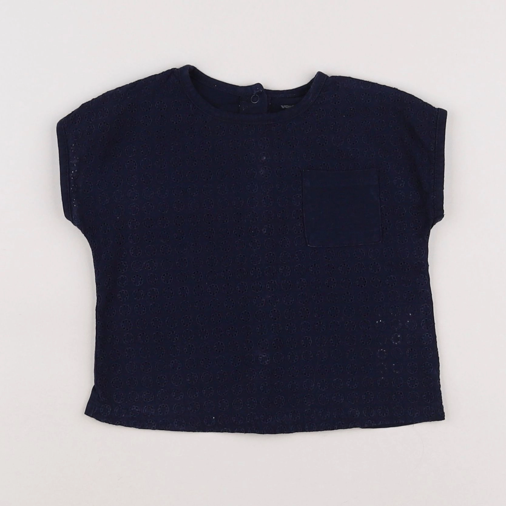 Vertbaudet - tee-shirt bleu - 9 mois