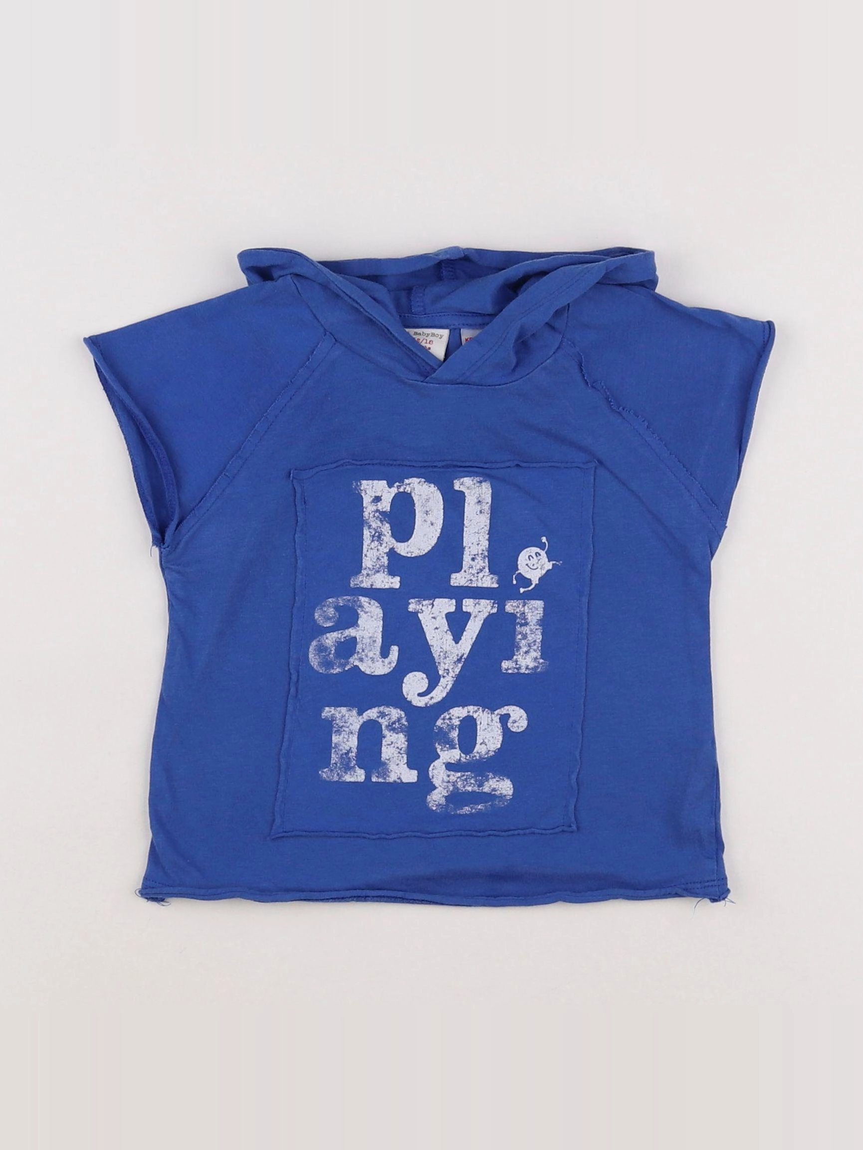 Zara - tee-shirt bleu - 12/18 mois