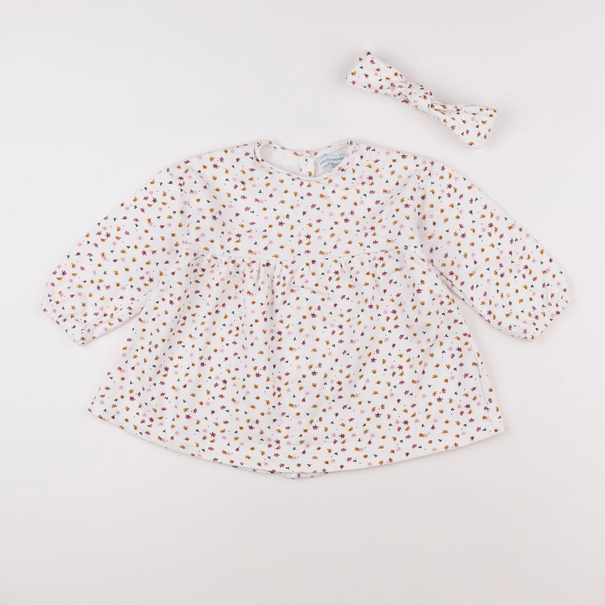 Vertbaudet - robe multicolore - 2 ans