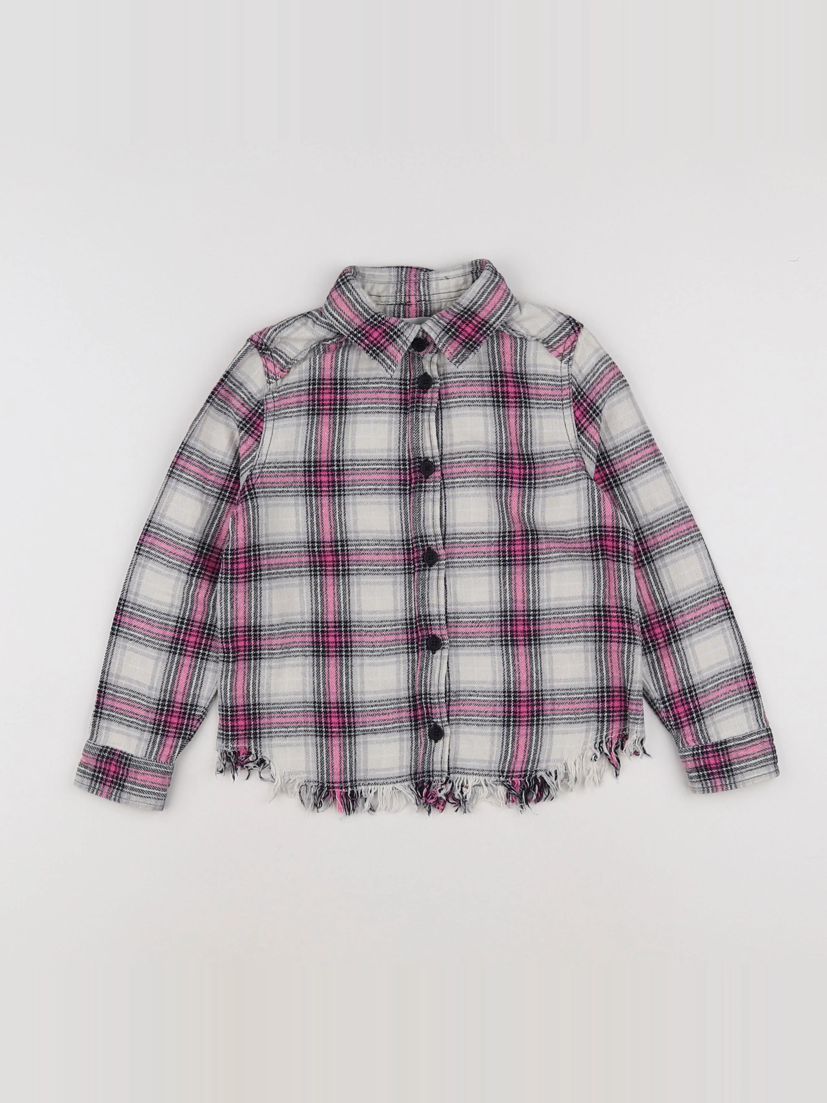 Zadig & Voltaire - chemise blanc, rose - 6 ans
