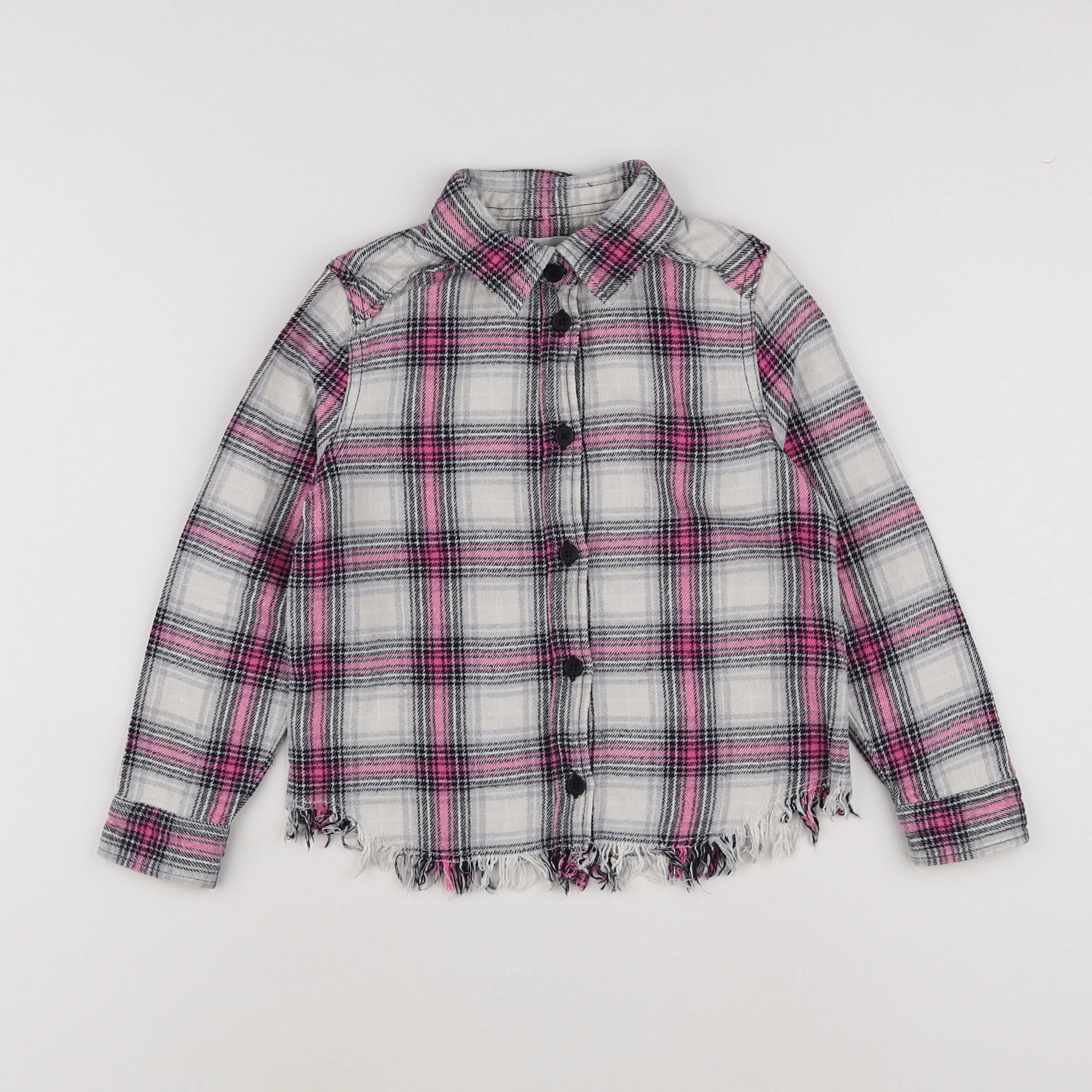 Zadig & Voltaire - chemise blanc, rose - 6 ans