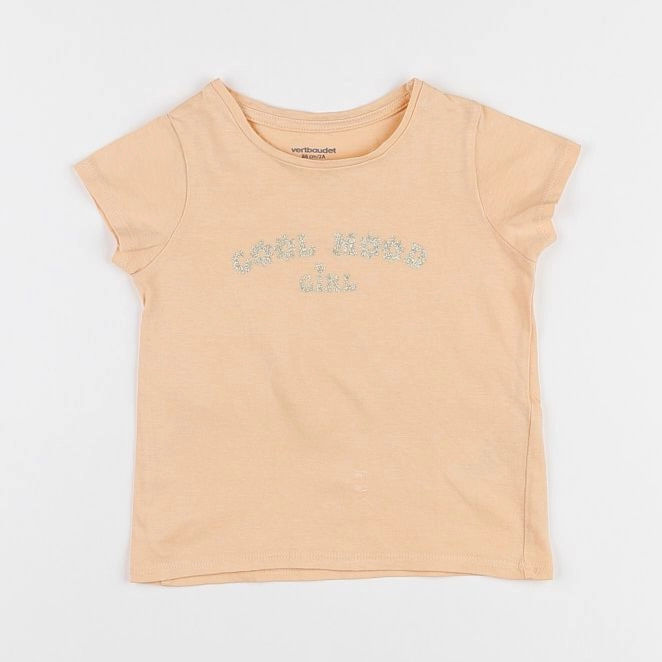 Vertbaudet - tee-shirt orange - 2 ans